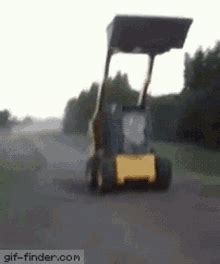 skidsteer rollover gif